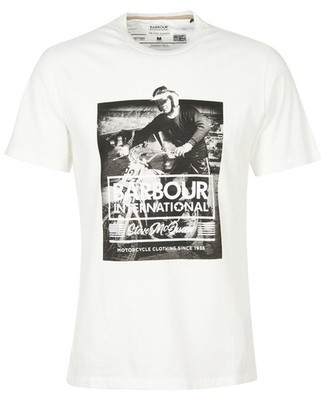 Barbour International Morris Graphic T-Shirt Whisper White