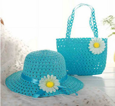 EASTER HAT EASTER BONNET TODDLER GIRLS DRESSUP TEAPARTY HAT MATCHING PURSE NEW