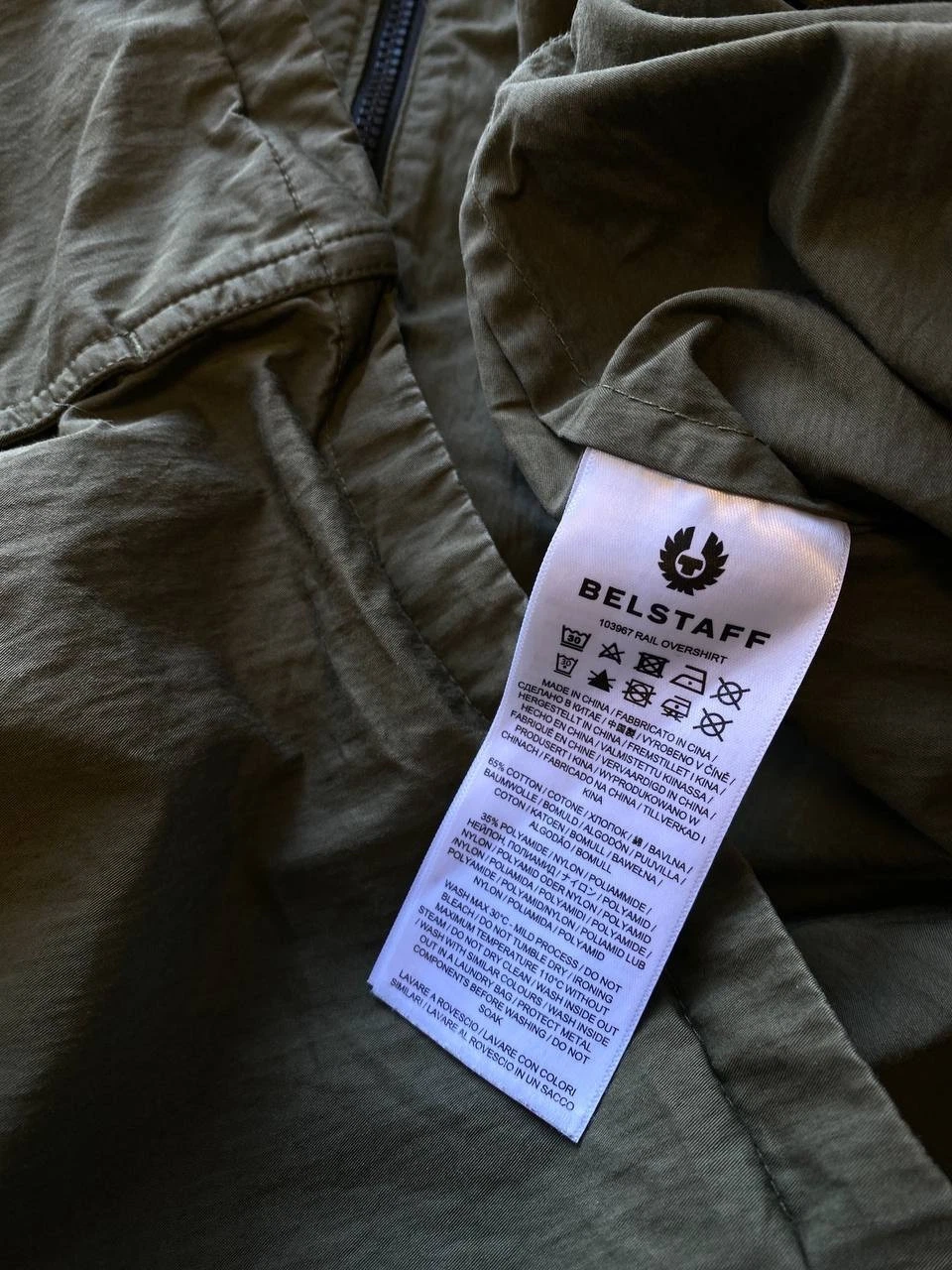 Belstaff Khaki Jacket Size Medium - product detail image 10