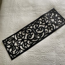 New Rubber Anti Slip Step Mat Stair Tread Butterfly Wrought Iron 25cm x 73cm