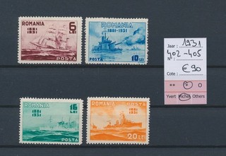 BV74608 Romania 1931 boats sailing ships fine lot MH cv 90 EUR