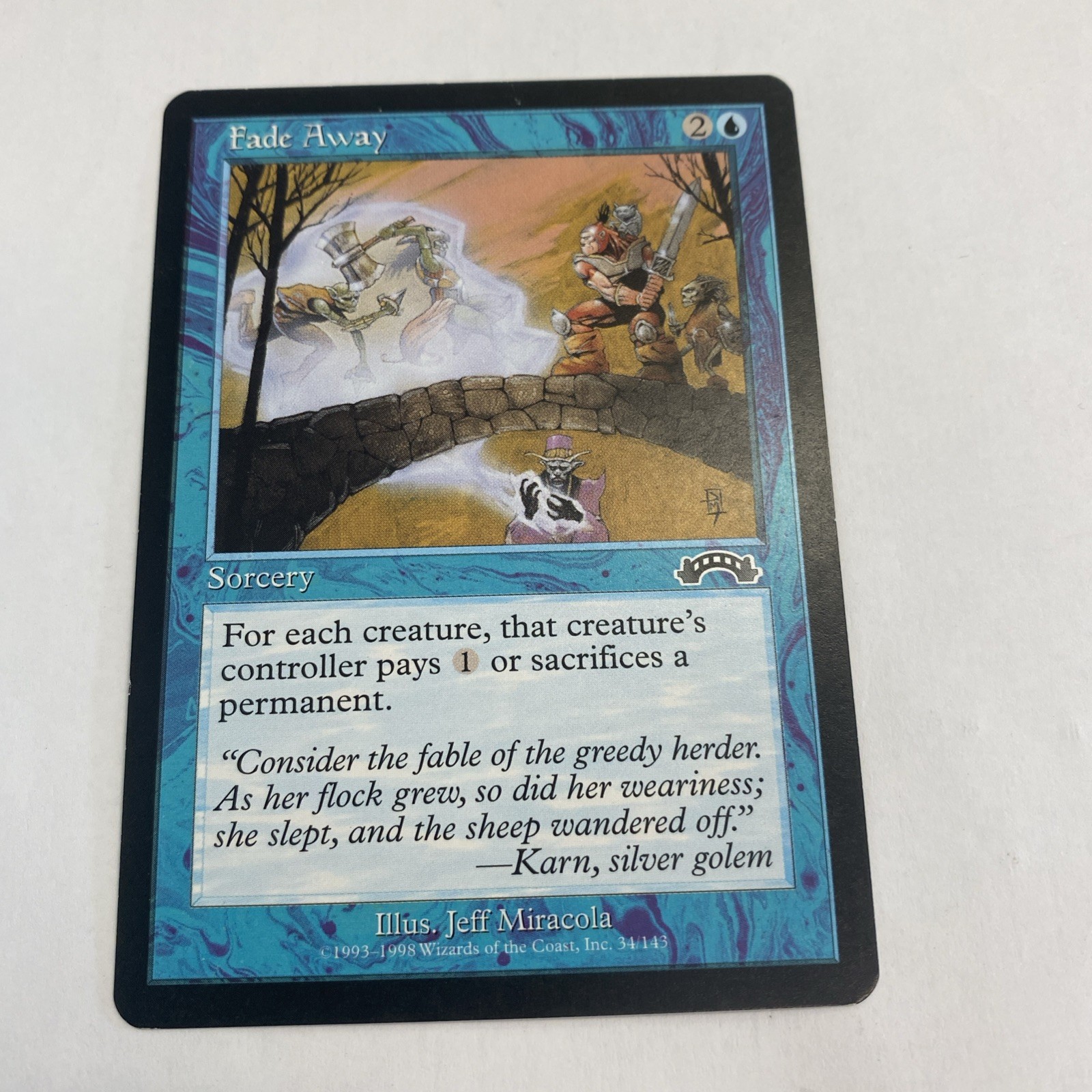 NM Fade Away Exodus EXO MTG Magic the Gathering 1st Edition