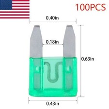 100 Pack 30A Mini Blade Style Fuses APM/ATM 32V Short Circuit Protection Fuse US