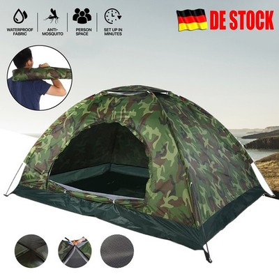 Campingzelt Pop-up 2 Personen Wurfzelt Outdoor Strand Wandern Faltbar Zelt Tent