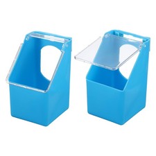 No Mess Bird Feeder, 3.5x3.1x5.5 Inch Parakeet Feeder Bird Cage Hanging Food ...