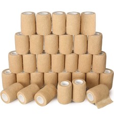 Treela 48 Pack Self Adhesive Wrap Bandage Bulk, 3 Inch x 5 Yard Self Adherent...