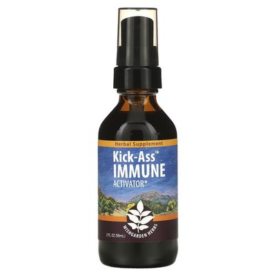 2 X WishGarden Herbs, Kick-Ass Immune, Activator, 2 fl oz (59 ml)