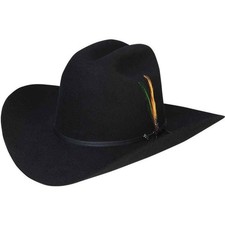 Stetson Rancher Black 6X 4" Brim - Hat Felts - Sfrnch-014007