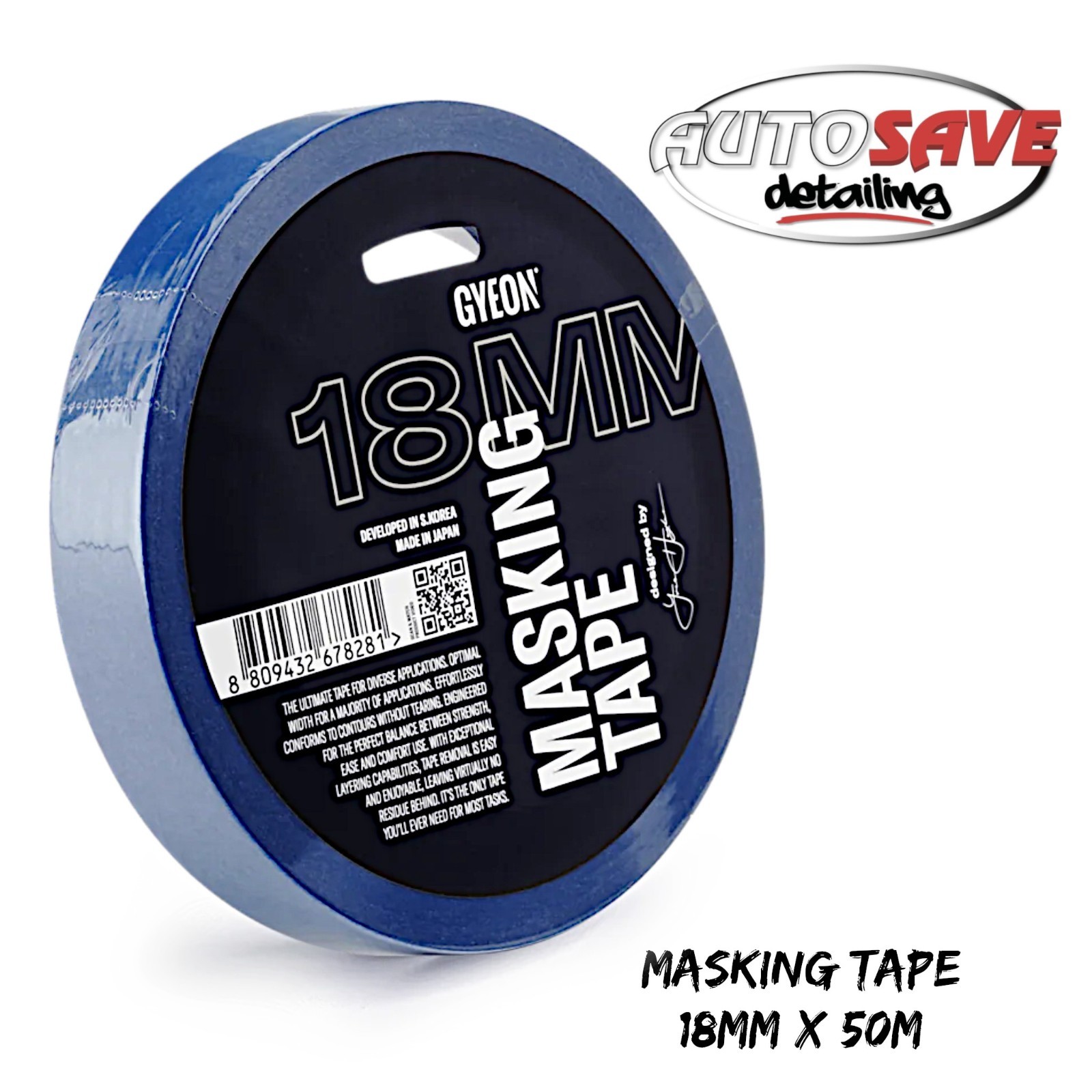 Gyeon - Q²M - Masking Tape - 18mm x 50m Leave No Glue Residue Behind