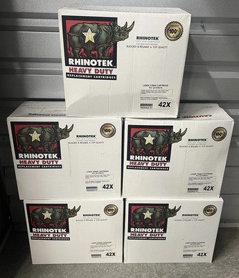 Rhinotek Toner Cartridge Replacement For HP (Q5942X,42x)-Black- Laser-2000 Page
