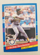 1991 Donruss #53 Rickey Henderson Oakland Athletics