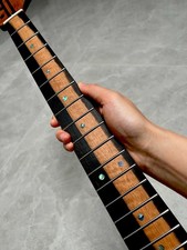 AAAAA 5piece Ebony 22Fret DIY Roasting flame Maple Electric guitar Neck 12in