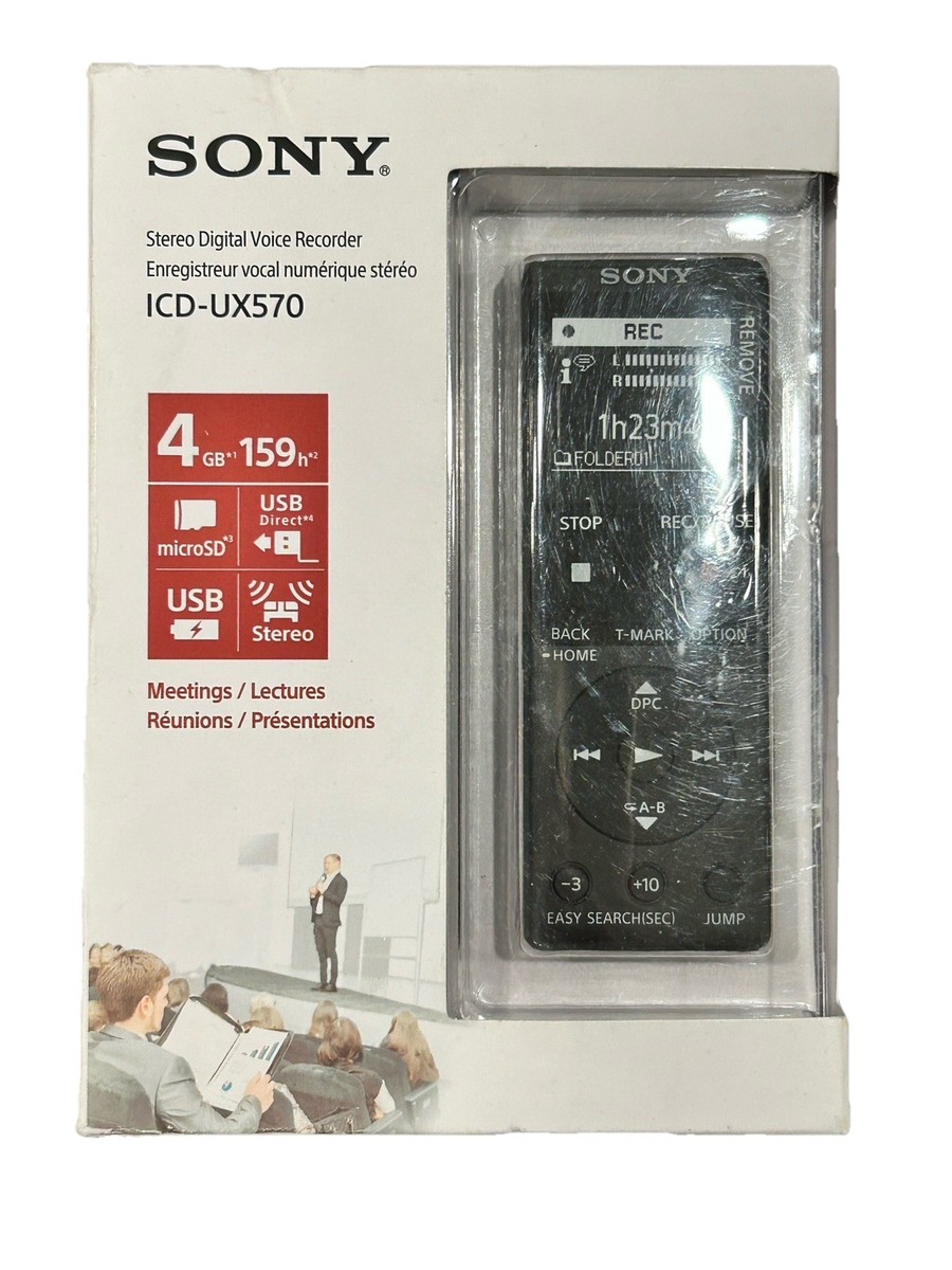 Sony ICD-UX570 Portable Digital Voice Recorder for sale online | eBay