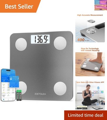 Smart Bathroom Scale for Body Weight, Digital Weighing Scale with BMI, Body F...