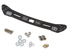Tamiya HG Carbon Wide Rear Plate 2mm Sliding Dampers TAM15549