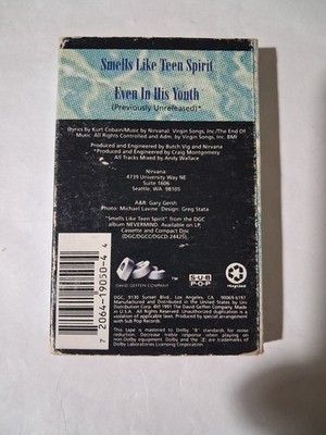 Nirvana Smells Like Teen Spirit Even in His Youth Cassette Single