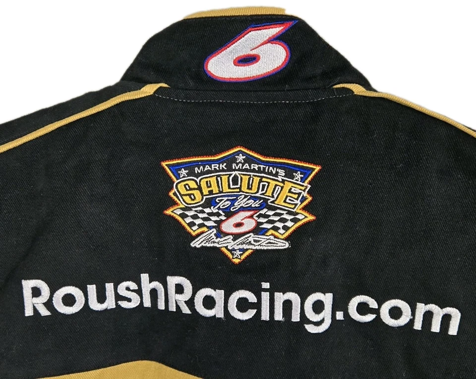 JH Design *NWT* Mark Martin #6 Roush Racing NASCAR Ford Bomber Jacket Men's 2XL - Image 3 of 4