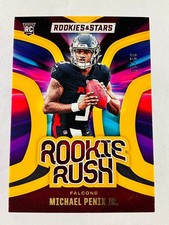 MICHAEL PENIX JR. 2024 ROOKIES & STARS ROOKIE RUSH GOLD RC /10