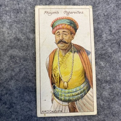 Player's Cigarettes Ships Figureheads HMS Calcutta Tobacco Card #24