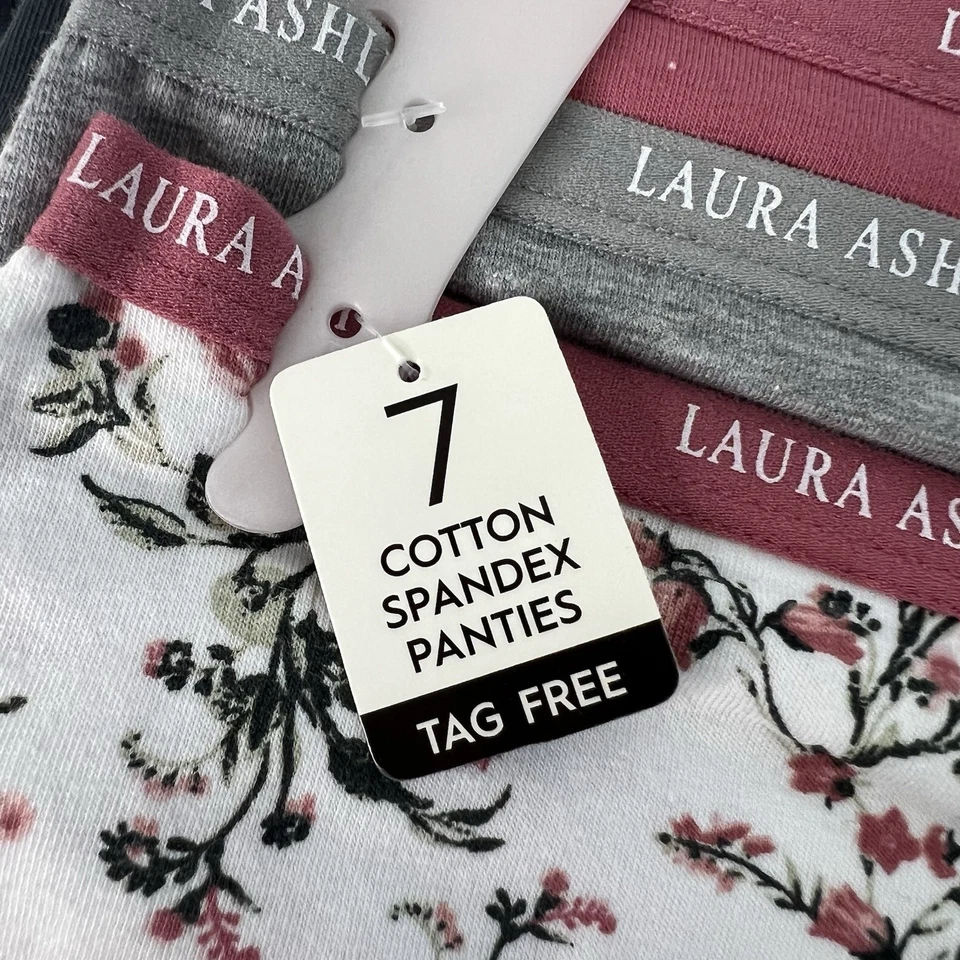 Calzoncillos para mujer Laura Ashley talla mediana paquete/7 varios colores etiqueta precio de venta sugerido por el fabricante 54 USD Foto 4 de 4