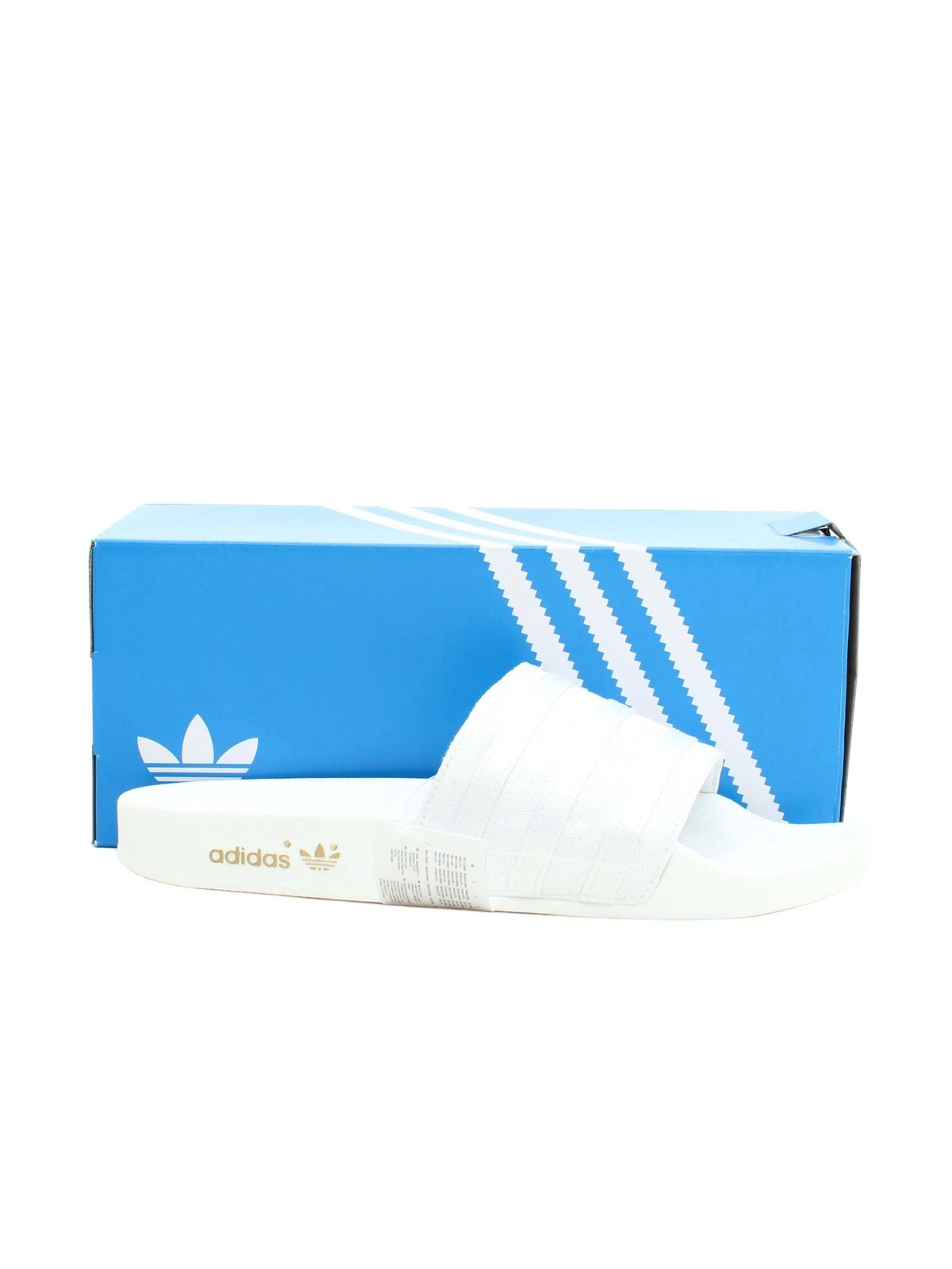 Adidas sandali donna UK 9 bianchi 100% altri slider nuovi con etichette