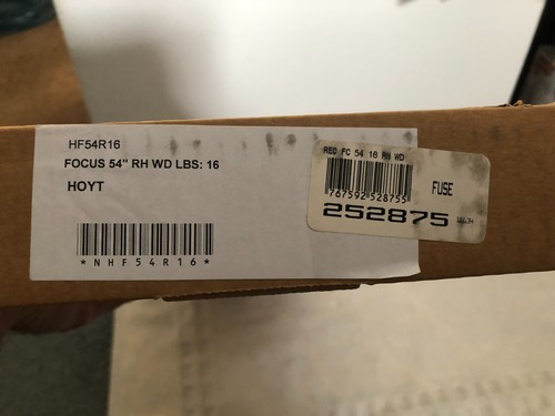 New In Box HOYT Focus @ 24" #16 , 54" Recuve Bow Right Hand HF54R16 - Picture 2 of 5