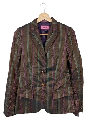 CINQUE Blazer boyfriend Dames Blazer T EU 36 brun-violet-vert style décontracté - Photo 1/4
