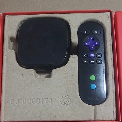 Roku 3 4200R Streaming Media Player Box 1080p HDMI Black w/ Headphone Jack