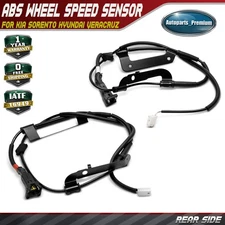 2x Rear Left & Right ABS Wheel Speed Sensor Wire Harness for Kia Sorento Hyundai