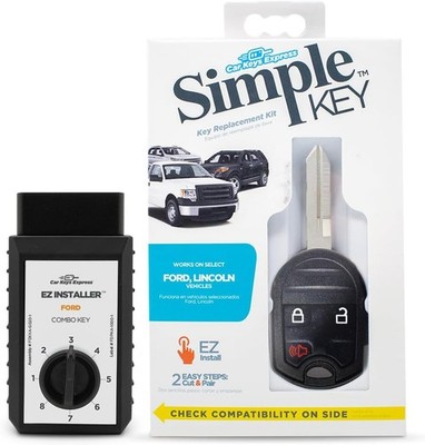 Simple Key, Key Fob and Programmer 3 Button Keypads, black 