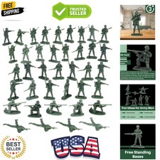 Green Army Men Toy Soldiers Set, Classic Military Action Figures for Kids, Im...