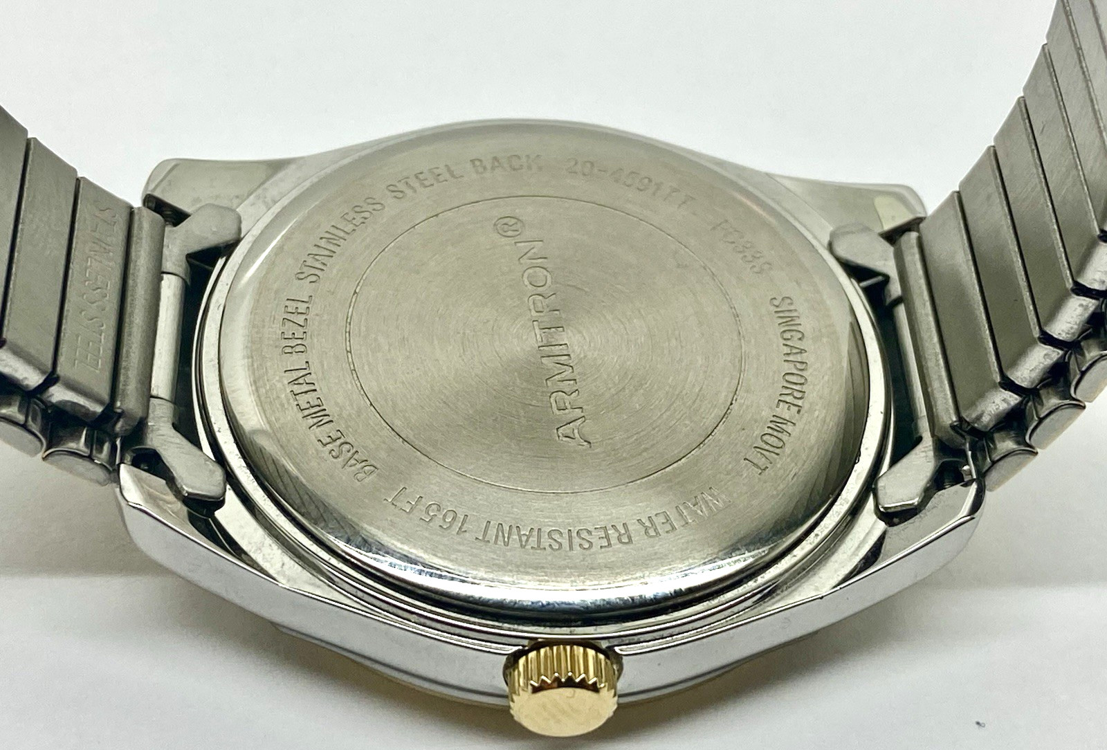 Armitron Men's Watch 20/4591TT Two Tone WR50m Day Date 39mm