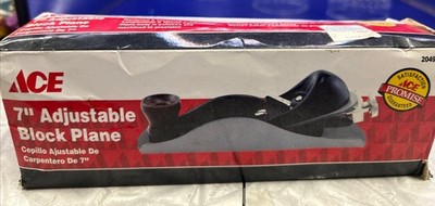 Ace  7'' Block Planes  Heavy Duty Woodworking Adjustable ~ New