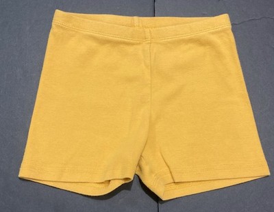 Girl's Tea Collection Dark Mustard Yellow Cartwheel Shorts Size 7 EUC