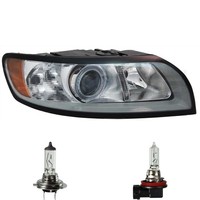 Scheinwerfer Rechts Grau H7/H9 FüR Volvo V50 MW 545 S40 II 544 Inkl. Lampen