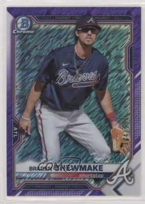 2021 Bowman Chrome Prospects Purple Shimmer Refractor /250 Braden Shewmake s3g