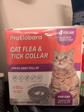 ProElobara Cat Flea Tick Prevention Collar - 4 Pack, 24 Month Protection