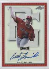 2020 Leaf Perfect Game All-American Classic Red 2/5 Cale Lansville Auto nd3