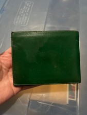 Vintage ROLEX Green Leather Wallet Montres Ge...
