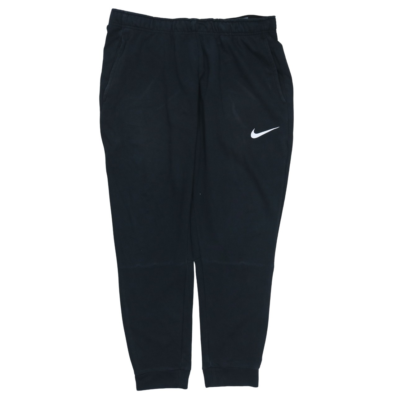 Nike Mens Joggers Black Fleece Relaxed Fit Elastic Waist Cuffed Logo Swoosh XL