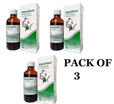 Alpha Coff Cough Syrup | Pack of 3 × 100 ml | Natural Respiratory Support
