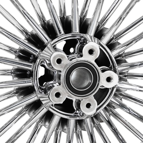 21x3.5 16x5.5 Fat Spoke Wheels for Harley Dyna Street Bob Low Rider FXDL FXDB - Picture 10 of 11