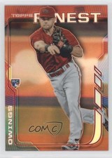 2014 Topps Finest Hot Box Orange Refractor Chris Owings #28 0b2