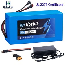36V 14Ah Lithium ebike Battery for 200W-1000W ebike Bicycle Electric Scooter 30A