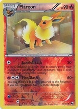 Pokémon TCG - Flareon - 12/108 - Reverse Holo - Dark Explorers [Moderate Play]