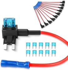 Fuse Holder Add-a-circuit Fuse TAP Adapter Mini ATM APM Blade Fuse Holder-10 Pac