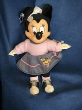 Disney Minnie Mouse Sock Hop 11" Stuffed Plush by Applause w/ Pluto Poodle Skirt