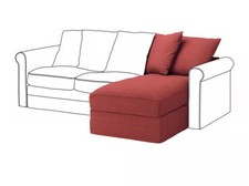 NUOVA IKEA GRONLID Copertura per sezione chaise longue, Tallmyra Rosso Chiaro, 005.011.39