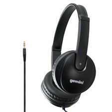 Gemini Sound DJX-200 Black Professional DJ Headphones - Over-Ear Monitor with...
