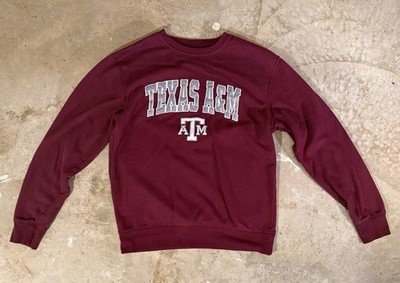 Texas A&M Aggies Crewneck Sweatshirt Mens M Maroon NCAA Stadium Athletic